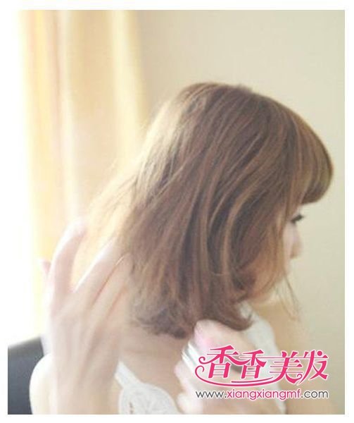 实用短梨花 <em>中短发发型图片</em>(4)_www.xiangxian