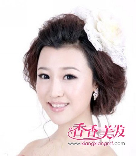 <em>韩式新娘发型</em> 最新韩版新娘发型(5)