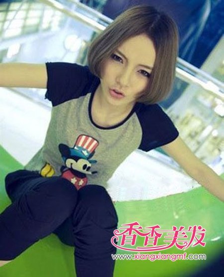 小脸BOB头 <em>bobo发型</em>适合什么脸型(5)