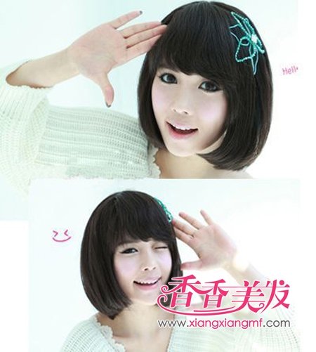 小脸BOB头 <em>bobo发型</em>适合什么脸型(5)