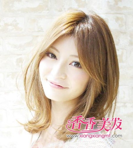 2012头发最流行的瘦脸秋天颜色短发(10)发型较长适合什么脸型图片