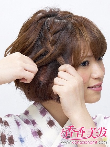 韩式短发盘发图解 韩式短发盘头有哪些细节(2