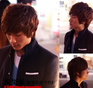 国字脸男生发型设计图片