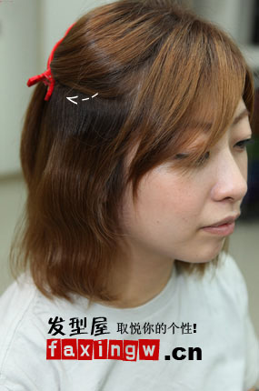 怎么扎好看时尚的短发扎短头发的方法图解(