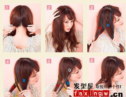青春甜美校园女生<em>发型设计步骤</em>(3)_www.xiang