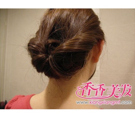 简易气质盘发diy教程+教你一分钟内盘出气质发