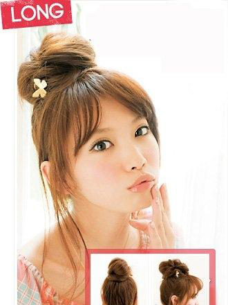 时尚的韩式团子头韩国最新发型图片展示(4)