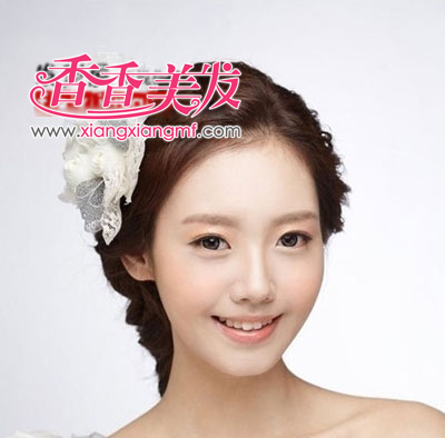 简单的新娘头的梳法时尚靓丽 最新新娘发型魅