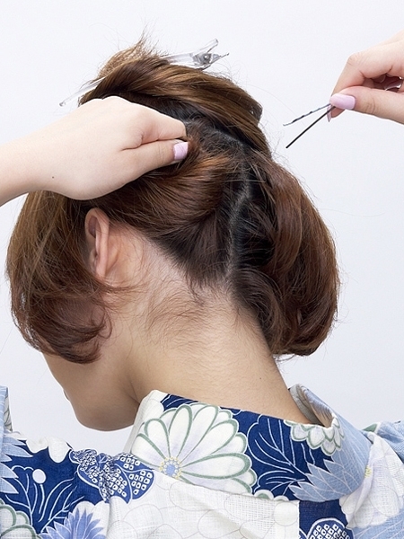 时尚魅力<em>短发怎样盘起来</em>的步骤详解 简单短发