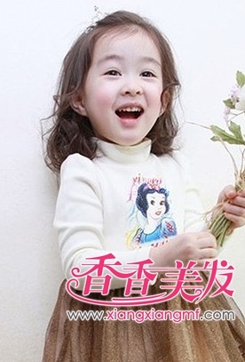 最新儿童韩式发型图片搭配宝宝公主裙的发型首