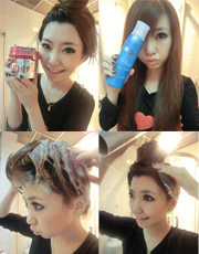 泡沫染发 2012最新烫染发型