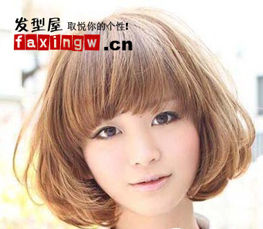 ���ֵ����ʺ϶̷���,Ů����Բ���̷��������ͼƬ