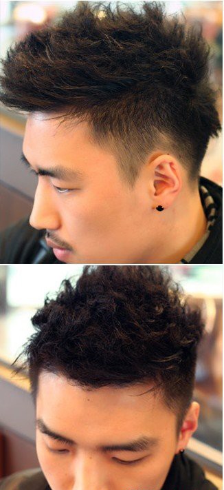 自然卷男生头型的魅力带有自来卷的 男生短发 发型设计,有自来卷的