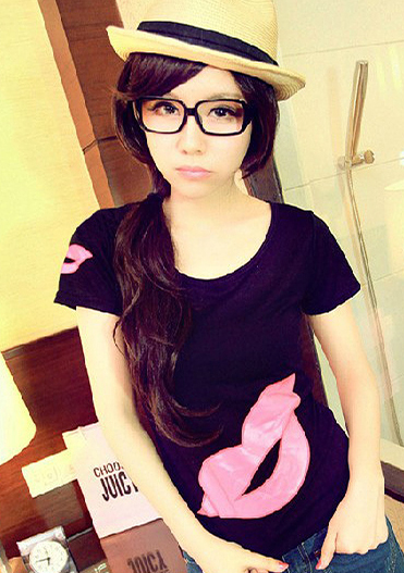 尽显清纯范儿侧扎马尾发型